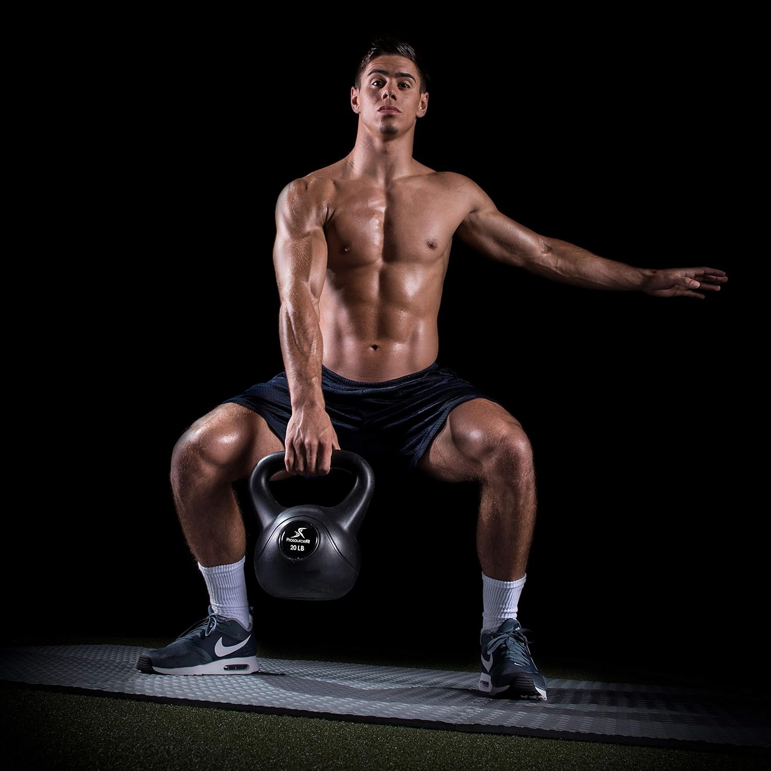 ProsourceFit Vinyl Kettlebell - Durable Weight Options from 10 to 35 lbs for Effective Workouts