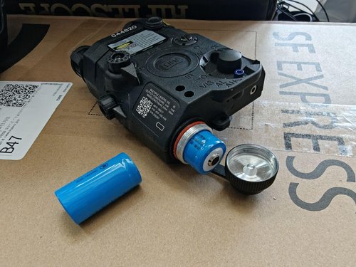 CTOPTIC Airsoft PEQ 15 PEQ Box IR Laser Green Laser Sight White LED Flashlight for AEG GBB CQB Black