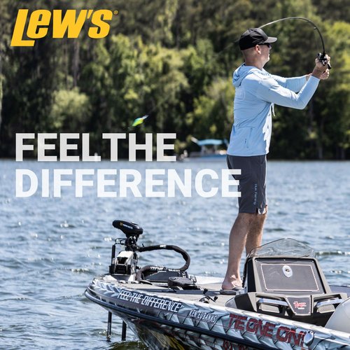 Lew’s Hypersonic Spinning Reel and Fishing Rod Combo, 6-Foot Light Power Fast Action IM6 Graphite Rod, Size 200 Reel, 5.1:1 Gear Ratio, Orange/Gray