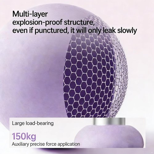 JZQJZQ Home Pilates Kit - 12-Segment Resistance Bands + Small Pilates Ball + Random Color Air Pump | Multi-Functional Exercise Bands Resistance an Excellent Yoga Pilates Equipment (Purple)