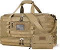 ETRONIK Travel Bag - Versatile Gym & Tactical Duffle with Shoe Compartment | Brown, Ideal for Weekend Trips