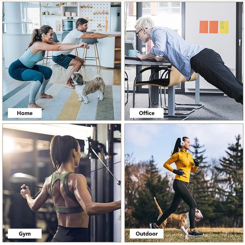 Smloplom Arm Trainer Workout Fitness Equipment, 360°Rotation Hand-Crank Forearm Trainer for Upper Body Strength Enhancement, Ergonomic Handle Chest Workout Equipment for Home and Gym Exercise