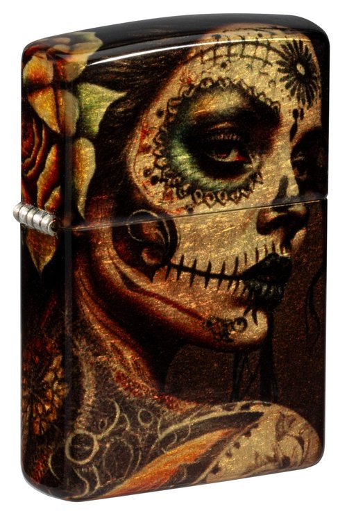 Zippo Lighter: Day of The Dead, Sugar Skull Woman - 540 Fusion 81580