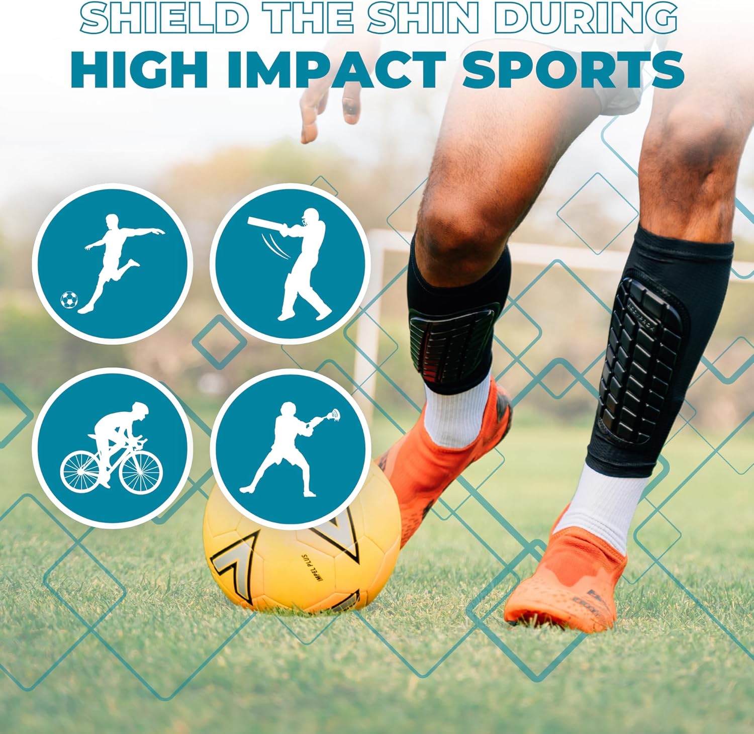 Skiennix Soccer Shin Guards - Durable Protection for Men, Women & Youth | Comfortable Fit