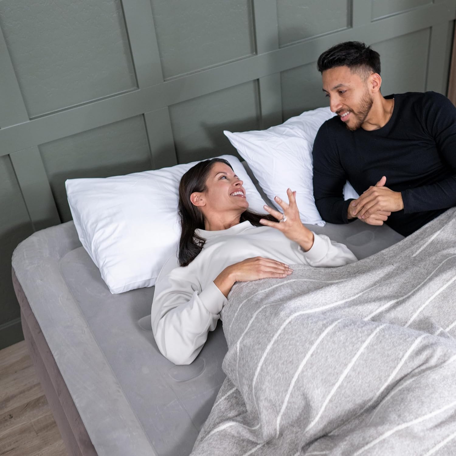 SLEEPLUX Dream Luxury Queen Air Mattress - Dual Pump, 20” Double-High Design for Guests & Camping