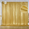 Skiennix Gold Sequin Backdrop Curtain Panels - Wrinkle-Free Glitter Photo Drapes | 10x10 ft for Weddings & Parties
