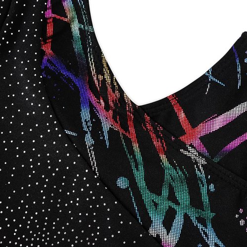HOZIY Gymnastics Leotards for Girls - Sleeveless & Long Sleeve with Snowflake, Sequins & Colorful Ribbons | Pink & Blue
