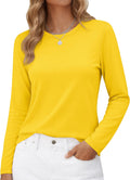 YUCOLEN Long Sleeve Shirts for Women - Soft Cotton Crewneck Casual Tees | Comfortable Everyday Wear