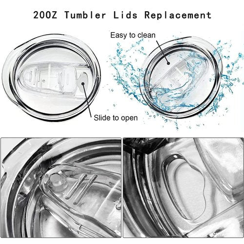 20 oz Tumbler Lid Replacement, Skinny Tumbler Lids Replacement for Travel Mugs Spill Proof, Universal 20oz Tumbler Lid Compatible with Yeti Rambler and More Tumbler Cups