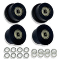 Upgraded Machined Wheels/Rollers Compatible with Total Gym,Replacement Parts for 1000,1100,1400,1500,1600,1700,1800,1900,Achiever,Force,Gold,Max,Platinum,Plus,Pro,Supra,Supreme,Ultima,Ultra,XLI,4Pcs