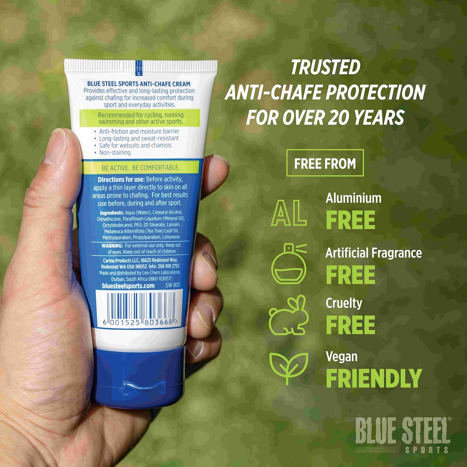 Skiennix Anti-Chafe Cream 100ml - Long-Lasting Protection for Running & Sports | Sweat & Water Resistant | Non-Greasy Formula for Sensitive Skin