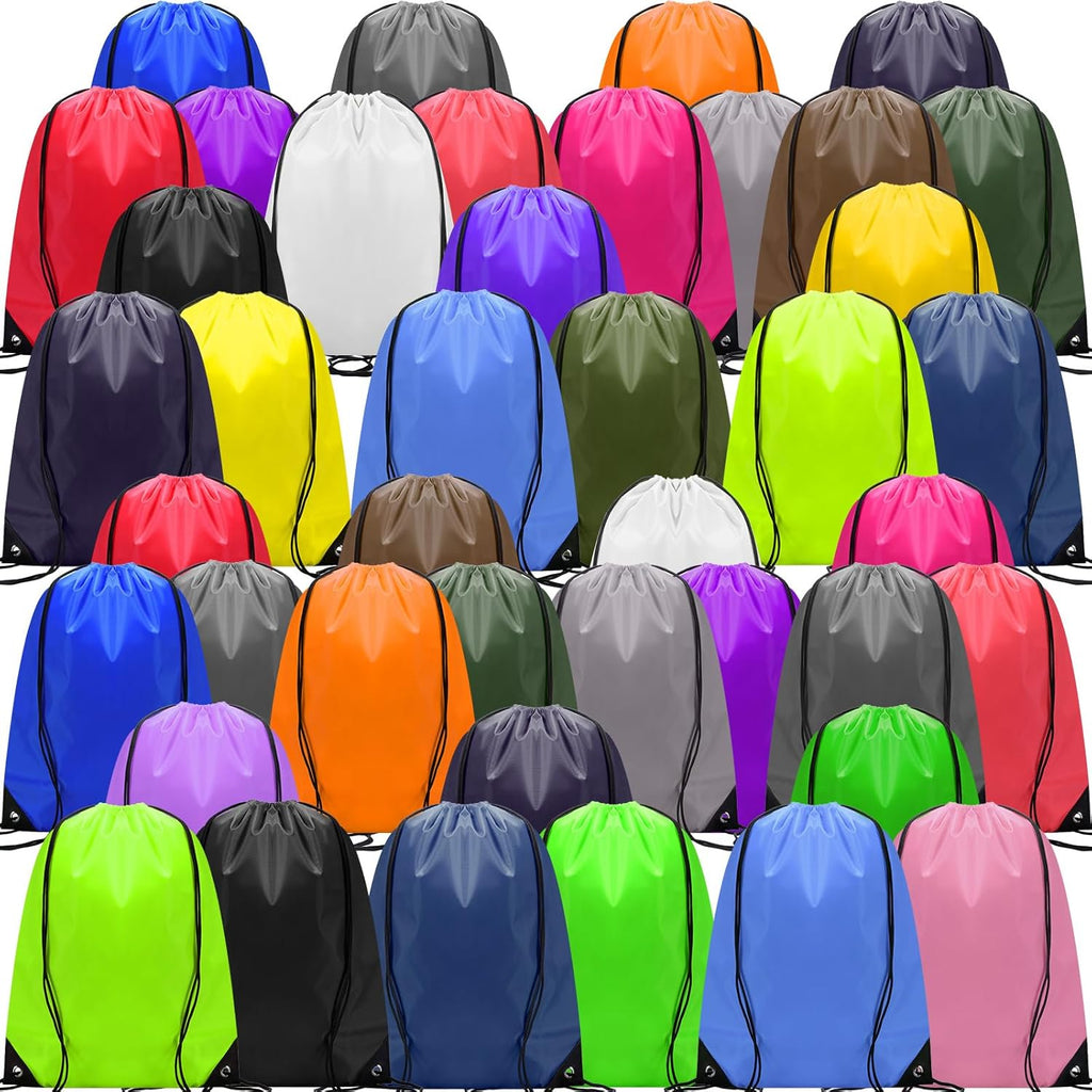 Shappy Drawstring Backpack - 150 Pcs Bulk Sports Gym Cinch Bags for Men & Women | 25 Color Options