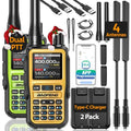 Baofeng UV-5R Mini Ham Radio Long Range Handheld Two Way Radios NOAA Weather Radio Rechargeable Walkie Talkies Dual PTT APP Programming Copy Frequency 999CH with USB-C Charging Survival Radio