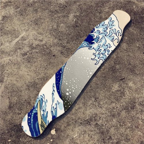 Fortoo 47"X10" Skateboard Longboard Dancing Board Waterproof Diamond Griptape Sheet Sticker Deck Sandpaper