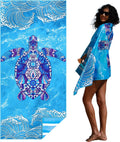 Skiennix Microfiber Beach Towel - Lightweight, Quick-Dry & Sand-Free | Large Compact Travel Accessory