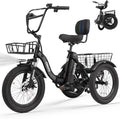 T300 Electric Trike Bike - 1200W Motor & 624Wh Battery | Foldable 3-Wheel E-Bike for Adults, 65-Mile Range