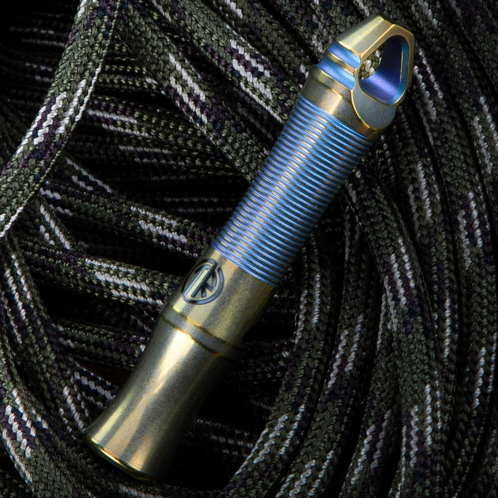TACRAY Titanium Whistle - Ultra-Loud 120+ dB, Lightweight & Durable for Emergency Survival | Hiking & Camping