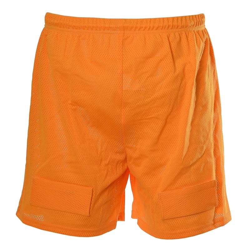 Bauer Core Mesh Jock Shorts with Cup – Orange, Large