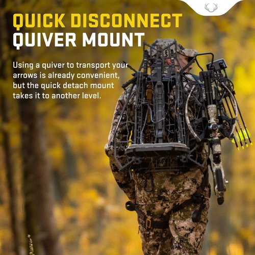 TenPoint Quick Disconnect Quiver Mount for Picatinny Rail - Easy Clamp-On Installation to Picatinny Rail Mounted on The Crossbow