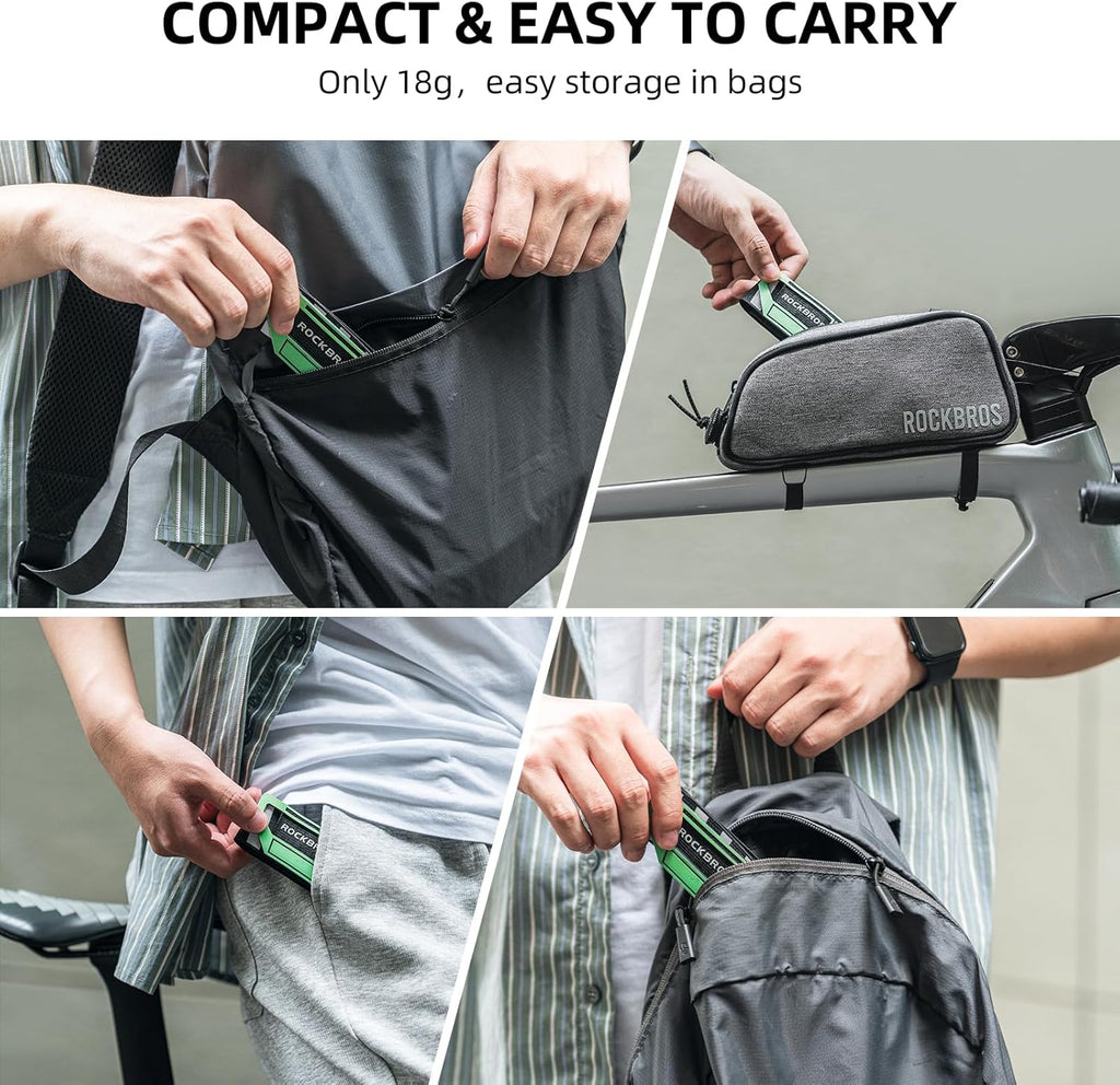 ROCKBROS Reflective Bicycle Ankle Strap - Safety Leg Bands for Cycling & Jogging Gear