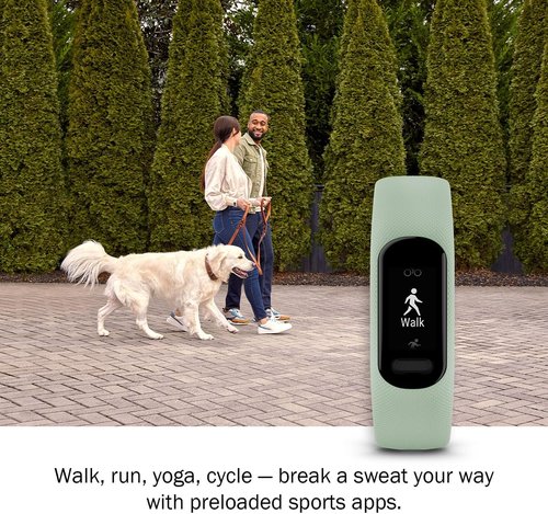 Garmin Vivosmart 5 Fitness Tracker - Long-Lasting Battery, Heart Rate & Sleep Tracking | Mint Color