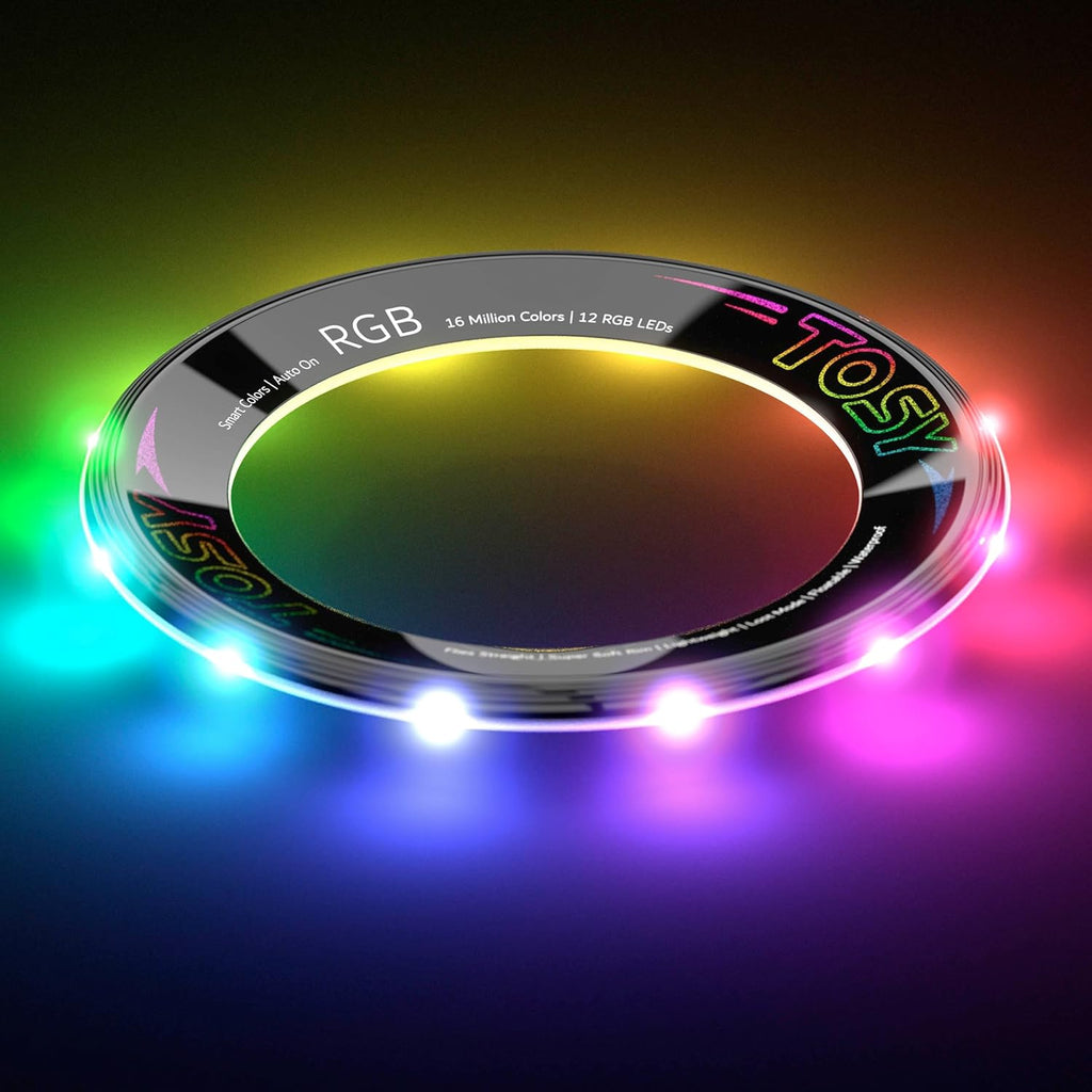 TOSY Flying Ring - Super Bright RGB Multicolor LED Toy | Waterproof & Safe for Kids, Teens, and Outdoor Fun