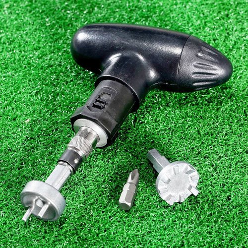 QHALEN Golf Spike Wrench Remover Tool Plastic Handle Golf Shoe Cleats Ratchet Key