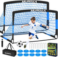 Skiennix Kids Soccer Goals - Portable Pop-Up Net Set with Soccer Ball & Cones - Complete Training Equipment for Backyard Fun