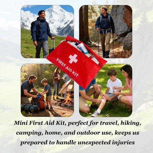 First Aid Bags Empty,Mini First Aid Pouch Empty,Mini First Aid Kit Bulk,Zipper Pouches for Emergency,Travel and Outdoor (Red 20 Pack, 4.3 * 6.3 inch)