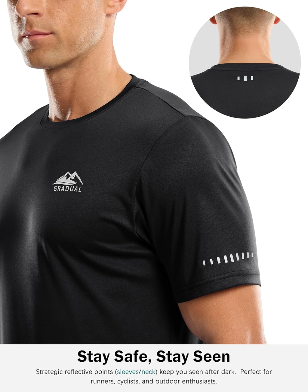 Skiennix Men's UPF 50+ Sun Protection Workout T-Shirt - Moisture-Wicking Rash Guard for Beach & Hiking