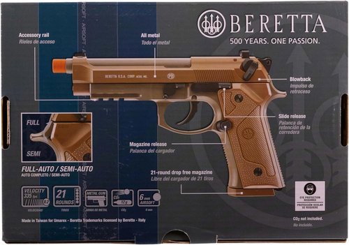 Beretta M9A3 Airsoft Gun - Full Auto 6mm BB Pistol for Realistic Shooting Experience
