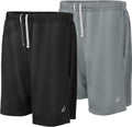 NY Threads Men's Athletic Shorts - Quick Dry Lightweight Running & Gym Shorts with Pockets (2 Pack)