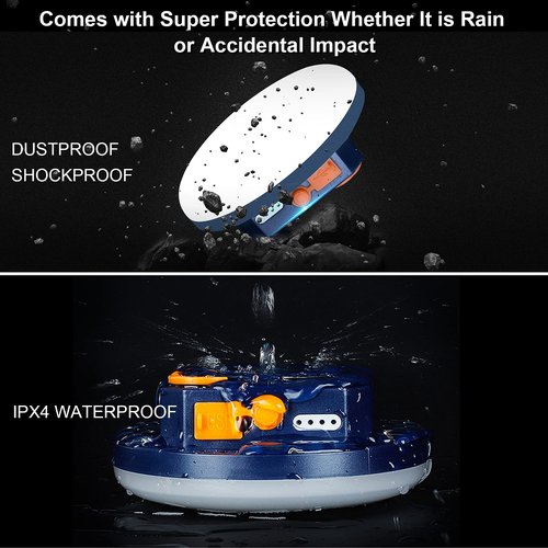 10000mAh Rechargeable 3000LM Tent Light Camping Light, 6500K 24Hours Long Play Time , Outdoor Night Market Light Night Fishing Lantern Emergency Lights for Hurricane Tsunami disasters (Colorful)