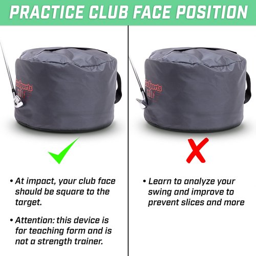 GoSports Golf Swing Bag, Impact Position Trainer - Master Proper Club and Hand Position at Impact, Great for All Skill Levels