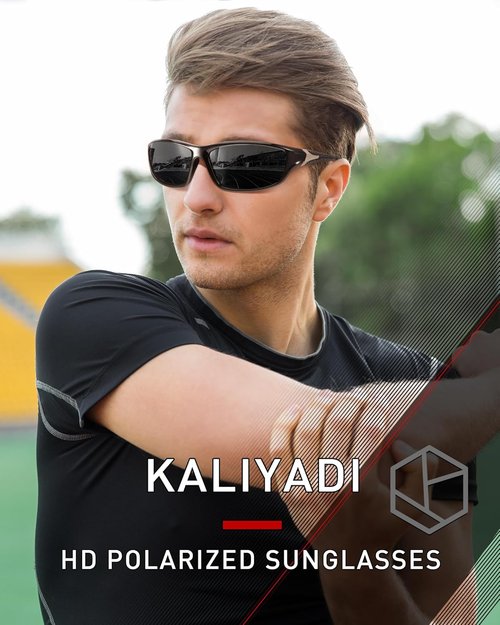 KALIYADI Polarized Sunglasses for Men - UV Protection for Fishing, Driving & Cycling | 4 Pack