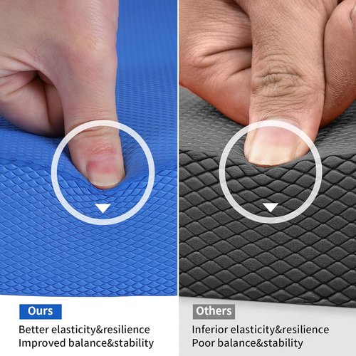 Balance Pad - Large Foam Balance Board for Rehabilitation | 15.8 x 13.2 x 2 Inch for Stability Workouts