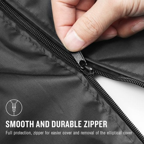 Kingling Elliptical Cover, Waterproof Elliptical Exercise Machine Cover for Home Use Elliptical Trainer Heavy Duty Protective Covers - 81''L x 33''W x 72'' H(Black)