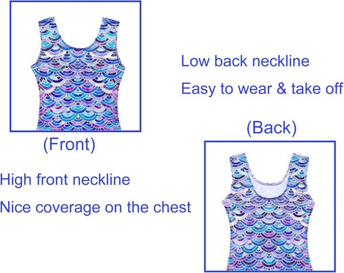 Domusgo Gymnastics Leotards - Sparkly One-Piece Tumbling Outfit for Girls | Stylish & Comfortable