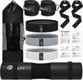 NEALFIT Barbell Pad Set - Extra Thick Neck & Shoulder Support Cushion for Squats & Hip Thrusts | Olympic Bar Pad for Weightlifting