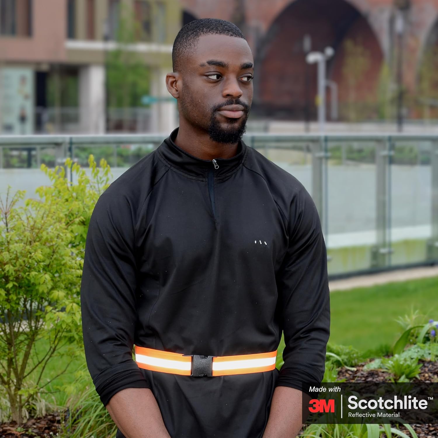 Salzmann Reflective Running Belt - Adjustable High-Visibility Strap with 3M Scotchlite Material