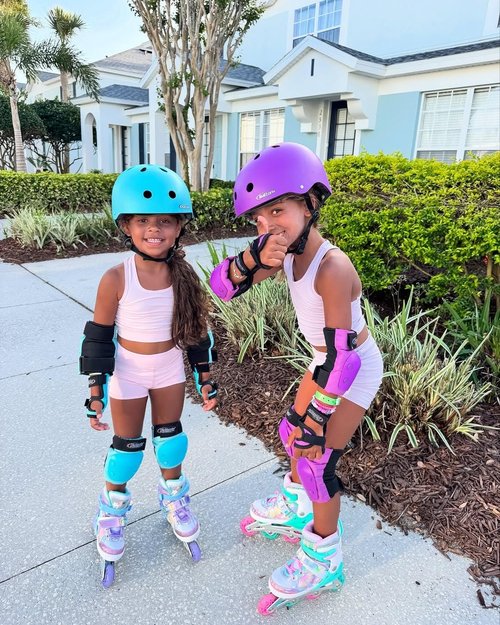 Kids Inline Skates for Girls and Boys -Purple Blades Roller for Kids Youth Age 7 8 9 10 - Adjustable All Light up Wheels Indoor Outdoor Sports Birthday Gift for Son and Grandson