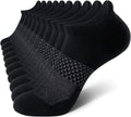 CS CELERSPORT Women's Ankle Running Socks - Cushioned Athletic Design | 5 Pairs, Comfortable Fit