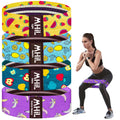 Fabric Resistance Bands for Working Out – 4 Durable Exercise Bands for Women & Men, Non-Slip & Non-Pinching Workout Bands – Multiple Resistance Levels Booty Bands for Legs Butt Glutes Hips Abs & More