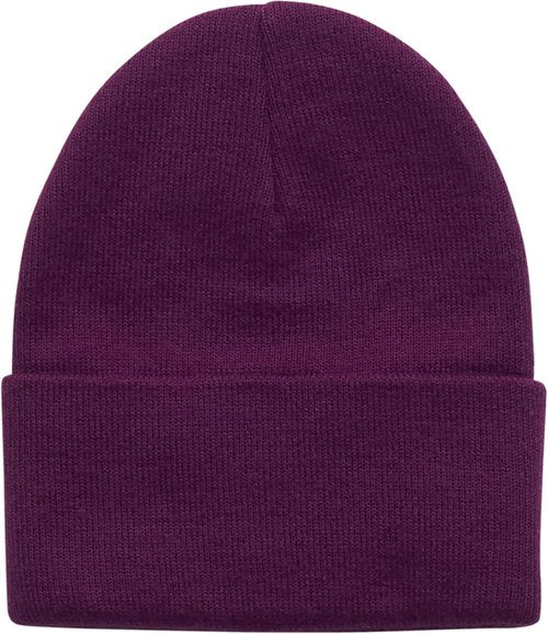 Carhartt Unisex Baby Knit Beanie - Cozy Cuff Hat in Plum Caspia | One Size Fits All