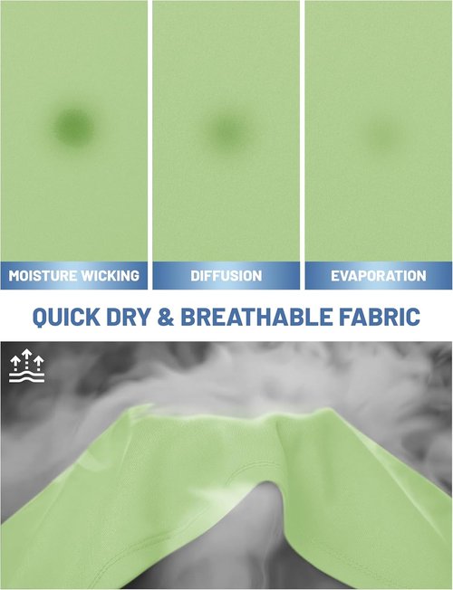 MAGCOMSEN Men's UPF 50+ Quick-Dry Athletic T-Shirt - Perfect for Running, Swimming & Workouts