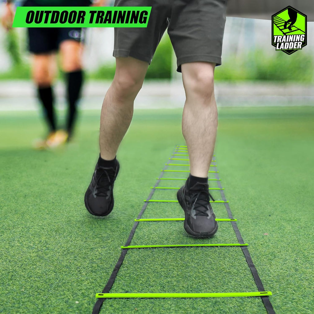 Teenitor Agility Ladder - Speed Training Equipment for Soccer & Football | 13 Rungs, 23 Feet with Carry Bag