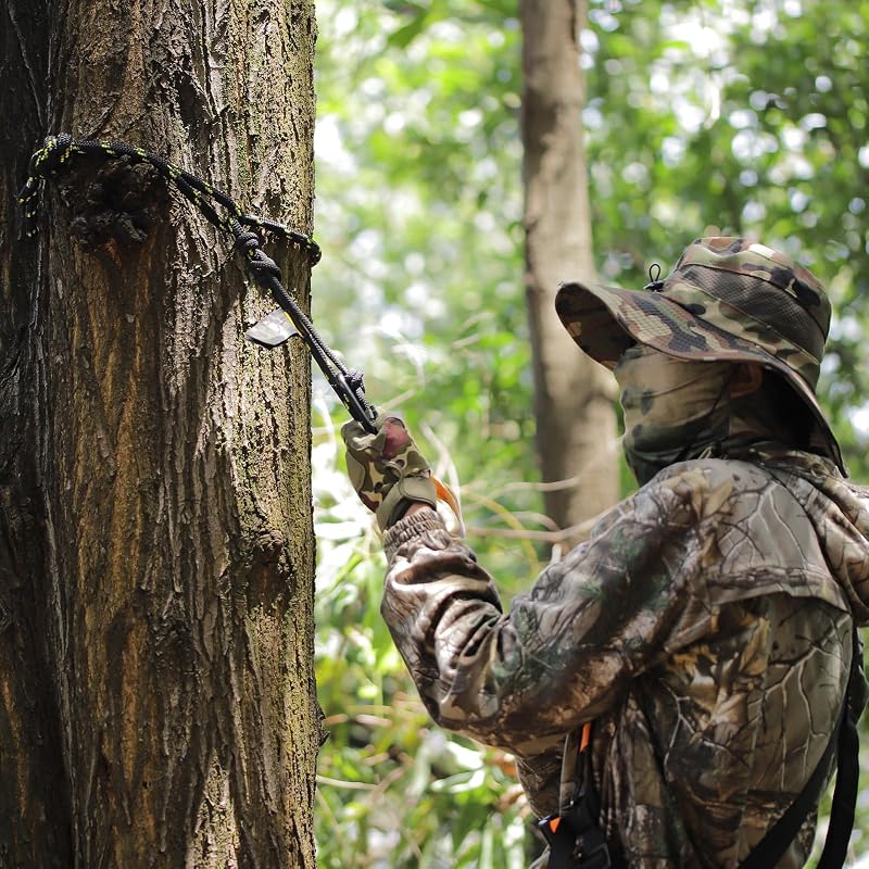 Reflective 30ft Tree Stand Safety Rope Lifeline for Hunting - Kalkal