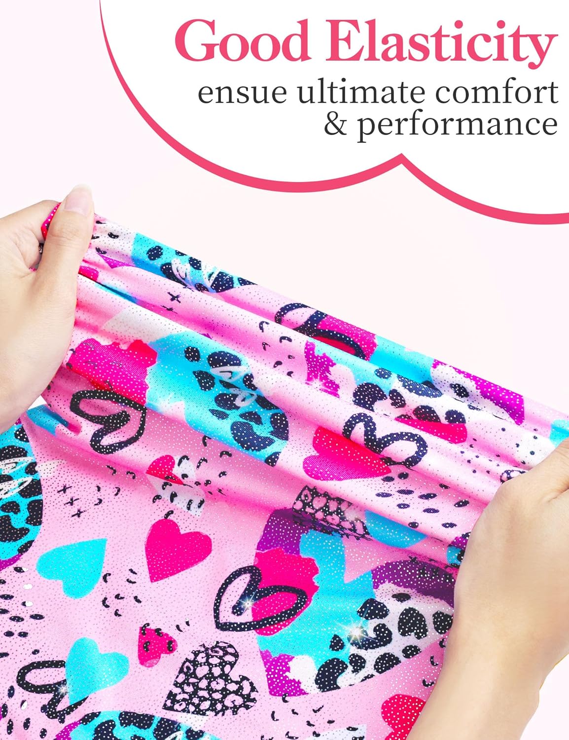 Skiennix Girls Gymnastics Leotards - Shiny Tumble Bodysuits for Dance | 2-Pack Activewear for Kids