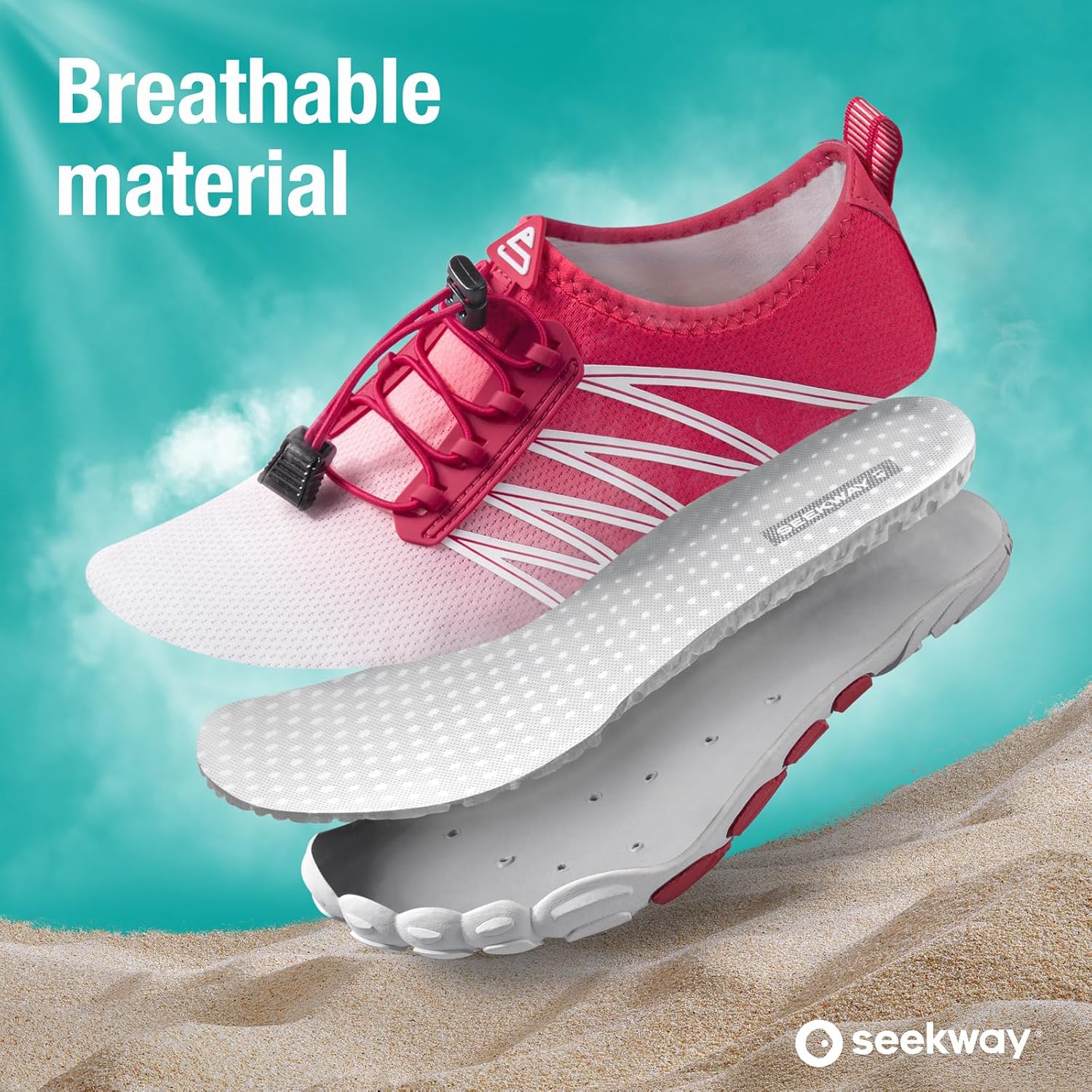 SEEKWAY Water Shoes - Quick-Dry Aqua Socks for Men & Women | Ideal for Beach, Pool, Hiking & Kayaking