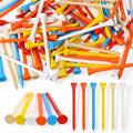 Caeuiciw 500 Pcs Wood Golf Tees Bulk 3-1/4 Inch Unbreakable Long Colored Tall Golf Tees for Men Women Kids Balls Game